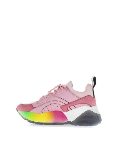 Shop Stella Mccartney Eclypse Pink Sneakers
