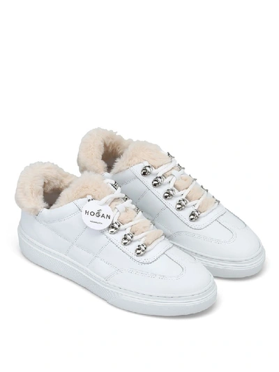 Shop Hogan Laced Shoes In White