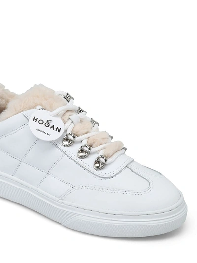 Shop Hogan Laced Shoes In White