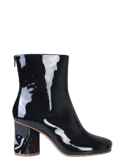 Shop Maison Margiela Ankle Boots With Crushed Heel In Nero
