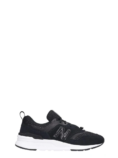 Shop New Balance 997 Sneakers In Black Tech/synthetic