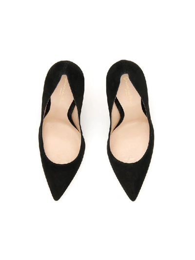 Shop Gianvito Rossi Suede Gianvito 105 Pumps In Black (black)