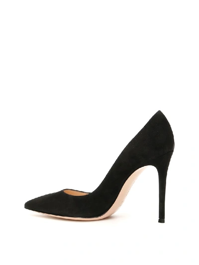 Shop Gianvito Rossi Suede Gianvito 105 Pumps In Black (black)