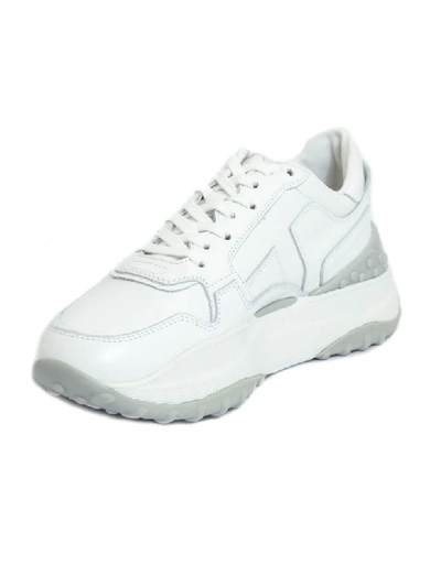 Shop Tod's Sneakers In White Leather In Bianco