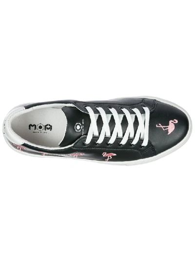 Shop Moa Master Of Arts Victoria Flamingo Sneakers In Nero
