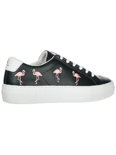 Shop Moa Master Of Arts Victoria Flamingo Sneakers In Nero