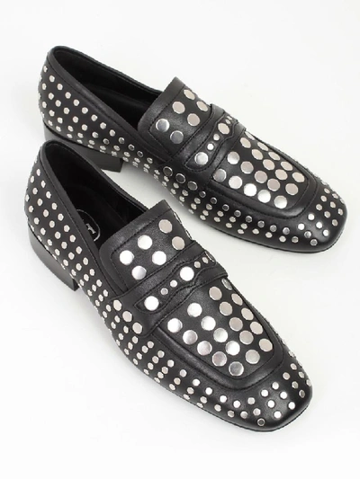 Shop Ash Loafers W/studs Ono In Black