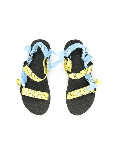 Shop Arizona Love Bandana Trekky Sandals In Bi Gout (yellow)