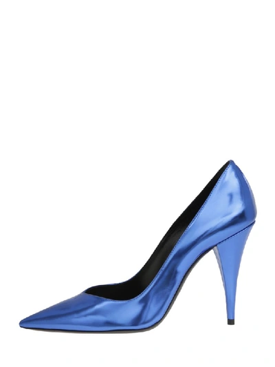 Shop Saint Laurent Pumps In Blue