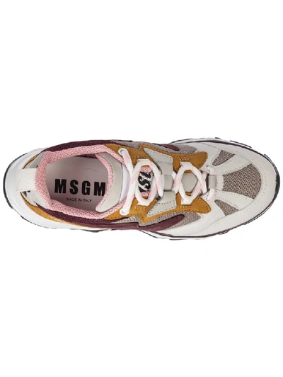Shop Msgm Attack Sneakers In Viola