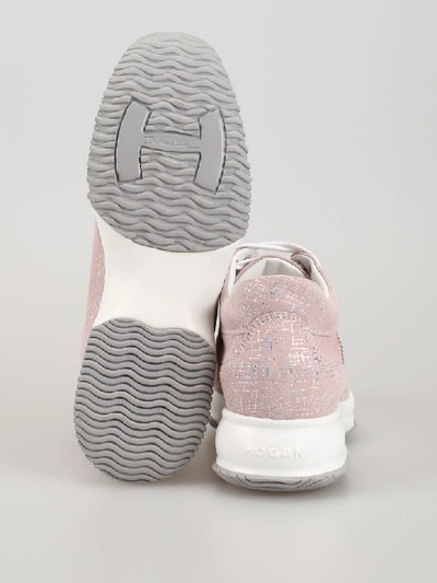 Shop Hogan Laced Shoes In Pink