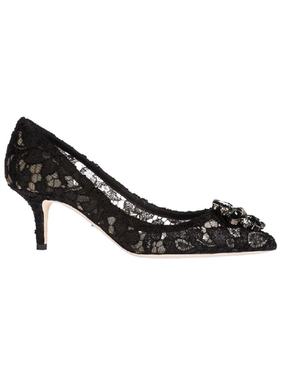 Shop Dolce & Gabbana Dolce&amp;gabbana Bellucci Pumps In Nero