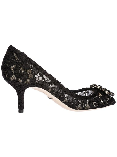 Shop Dolce & Gabbana Dolce&amp;gabbana Bellucci Pumps In Nero