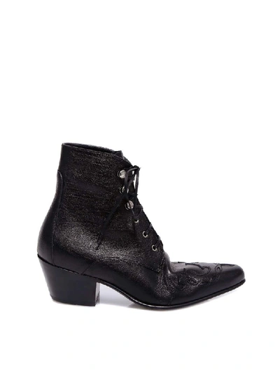 Shop Saint Laurent Susan Ankle Boot In Black