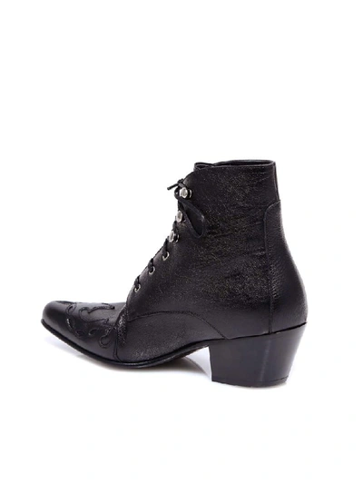 Shop Saint Laurent Susan Ankle Boot In Black