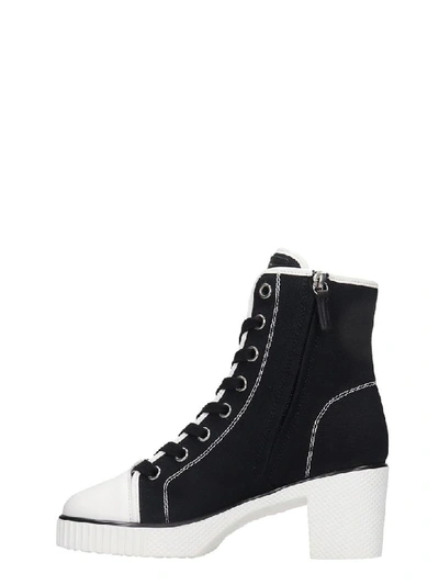 Shop Giuseppe Zanotti Nidir Sneakers In Black Canvas