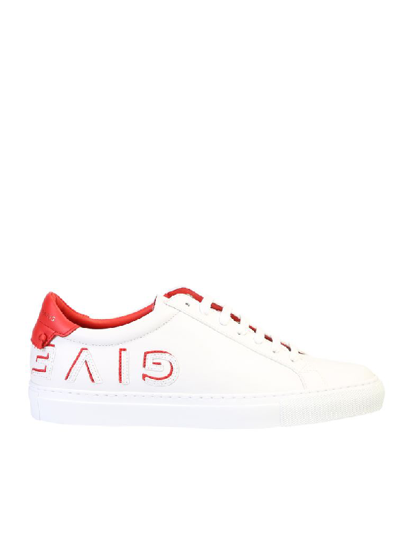 givenchy red and white sneakers