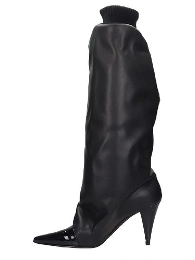 Shop Marc Ellis High Heels Boots In Black Leather