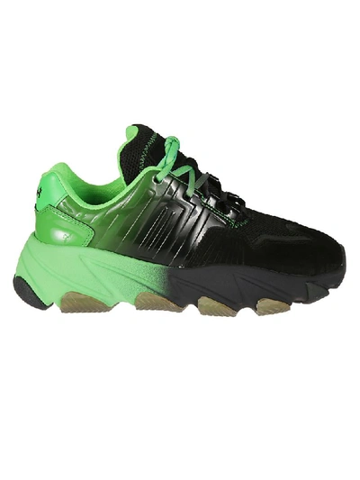 Shop Ash Extasy Sneakers In Black/degrade Green