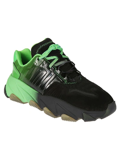 Shop Ash Extasy Sneakers In Black/degrade Green