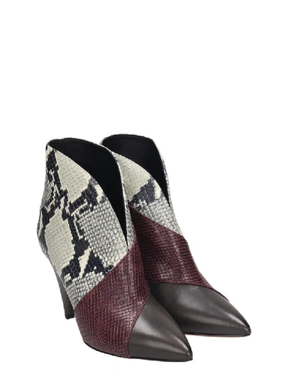 Shop Isabel Marant Archenn High Heels Ankle Boots In Brown Leather