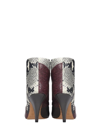 Shop Isabel Marant Archenn High Heels Ankle Boots In Brown Leather