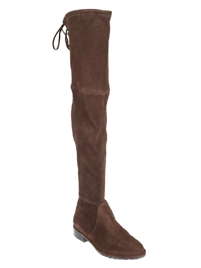 Shop Stuart Weitzman Lowland Over-the-knee-boots In Hickory