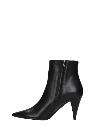 Shop Marc Ellis High Heels Ankle Boots In Black Leather