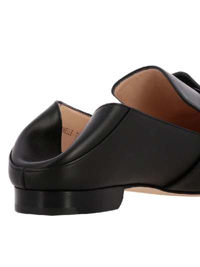 Shop Bally Leather Loafer With Buckle In Black
