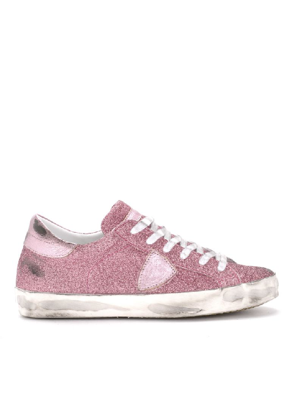 pink glitter sneaker
