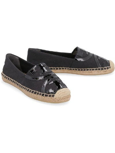 Shop Tory Burch Poppy Canvas Espadrilles In Black