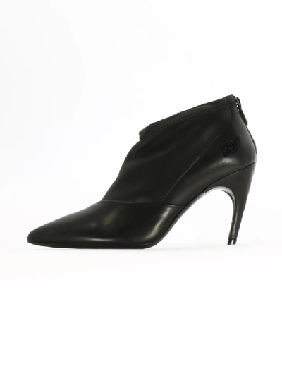 Shop Roger Vivier Choc Real V Rv Ankle Boots In Black