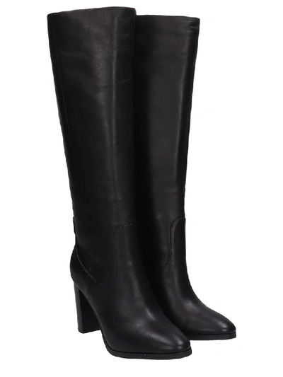 Shop Lola Cruz High Heels Boots In Black Leather
