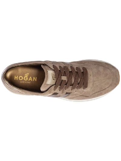 Shop Hogan Midi Platform Sneakers In Beige