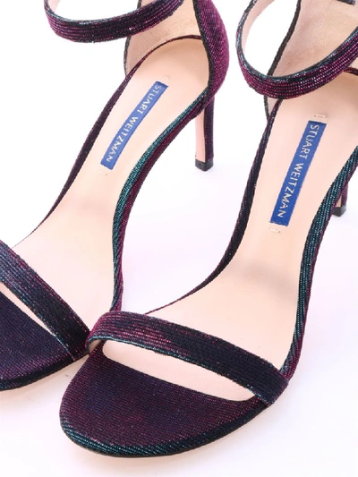 Shop Stuart Weitzman Sandal Iridescent In Multicolor