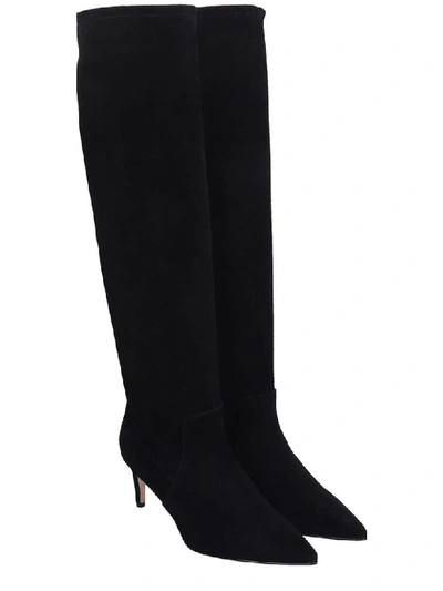 Shop Red Valentino High Heels Boots In Black Suede