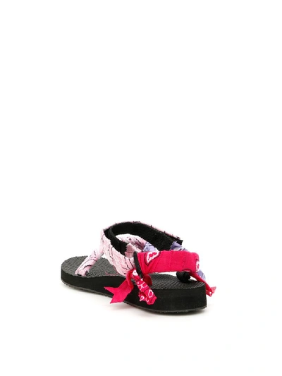 Shop Arizona Love Bandana Trekky Sandals In Mix Pink (black)