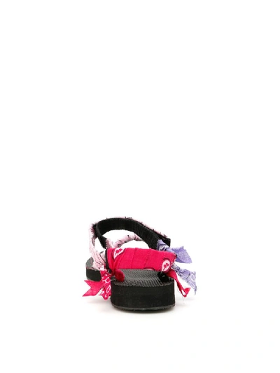 Shop Arizona Love Bandana Trekky Sandals In Mix Pink (black)