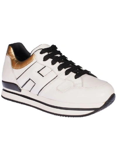 Shop Hogan H222 Sneakers In White/black