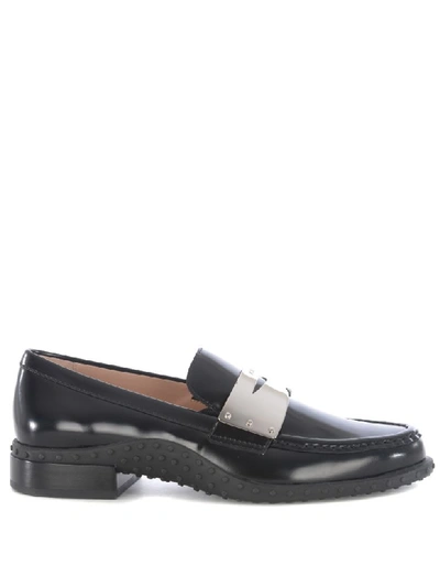 Shop Tod's Mocassini Donna Tods In Pelle In Nero