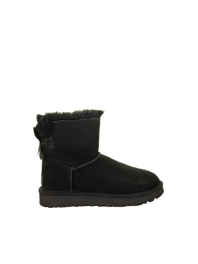 Shop Ugg Mini Bailey Bow Ii Black Boots