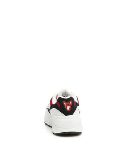 Shop Fila Low Venom Heritage Sneakers In White Navy Red (white)