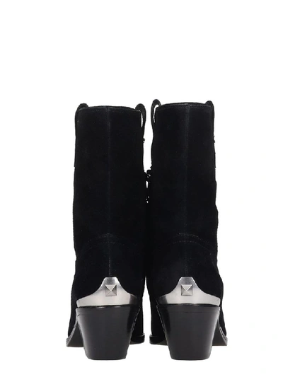 Shop Ash Famous Texan Ankle Boots In Black Suede