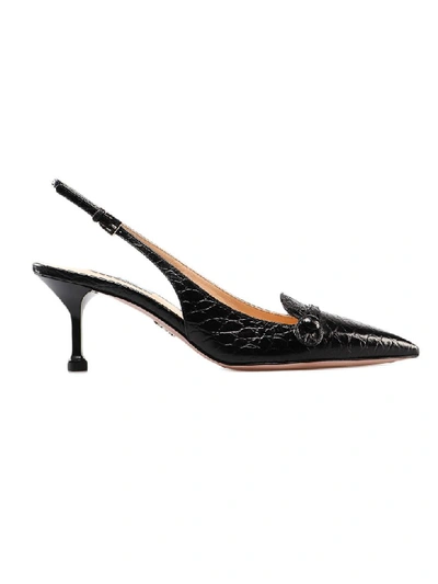 Shop Prada Pump Cocco Print T.65 In Nero