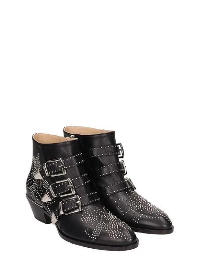 Shop Chloé Susanna Black Leather Boots