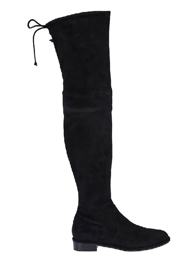 Shop Stuart Weitzman Lowland Over-the-knee Boots In Black