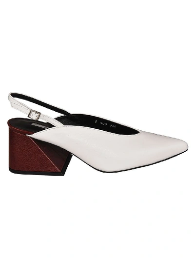 Shop Yuul Yie Pointed Pumps In Bianco/marrone