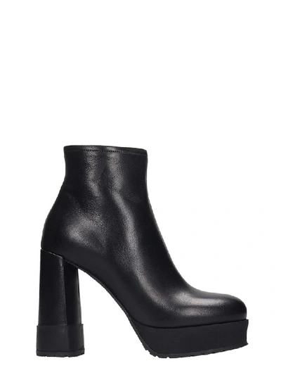 Shop Premiata High Heels Ankle Boots In Black Leather