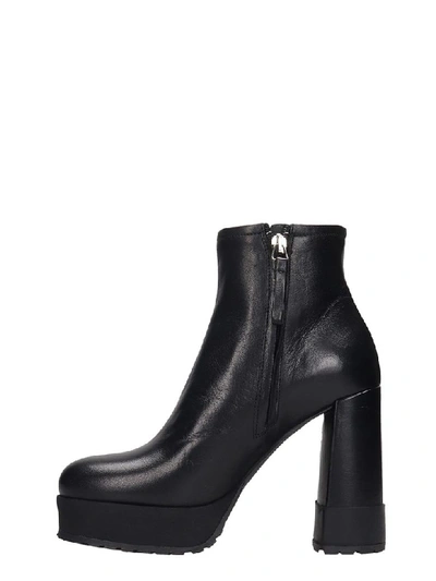 Shop Premiata High Heels Ankle Boots In Black Leather