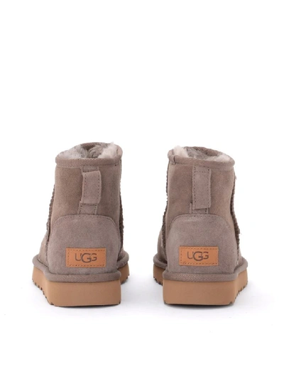 Shop Ugg Classic Ii Mini Boot In Taupe Color Sheepskin In Marrone